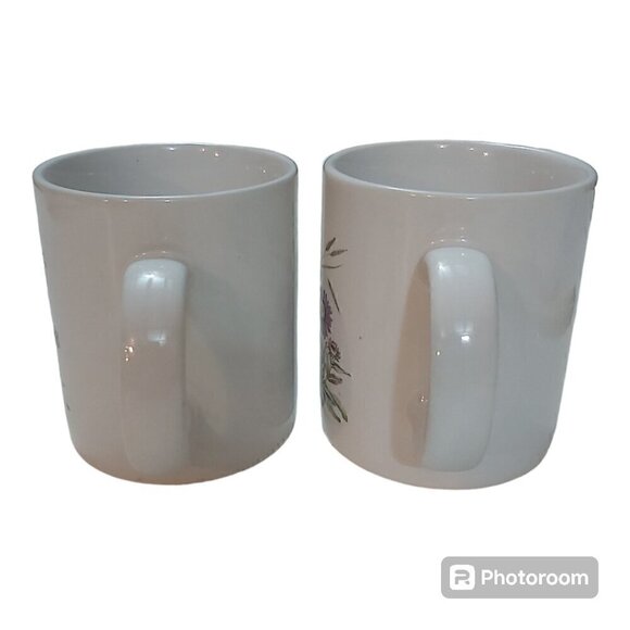 Japan Wildflower Ceramic Coffee Mugs - Floral Design, 3.5 Inches Tall - Picture 5 of 8